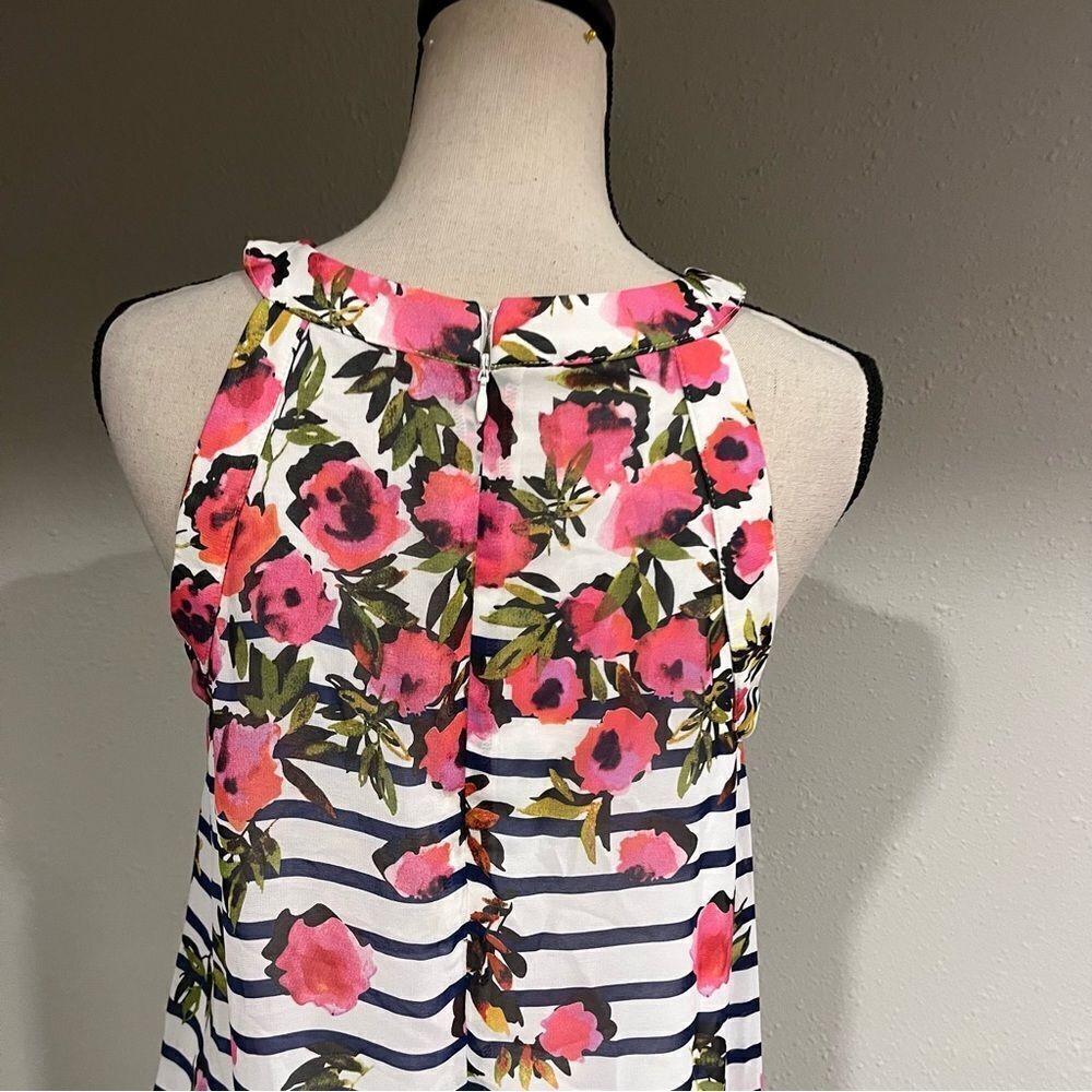 Betsy Johnson‎ a-line striped floral halter dress - Picture 7 of 15